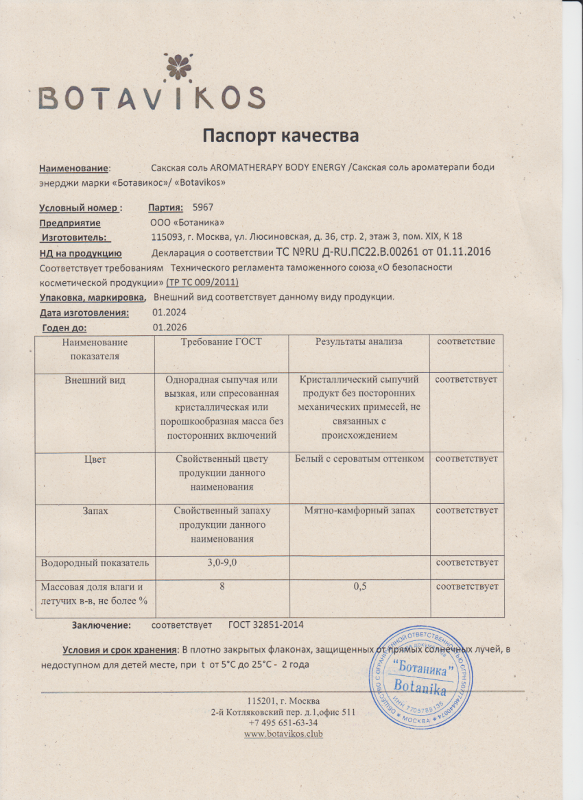 Паспорт №012024